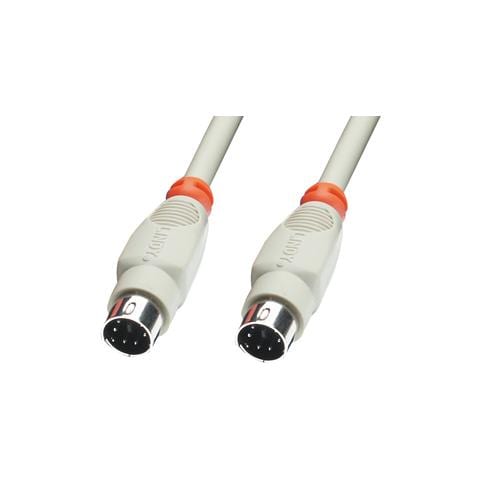 Cavo per trasferimento dati - PS / 2 - 3 m - 1 x Mini-DIN (PS / 2) Maschio - 1 x Mini-DIN (PS / 2) Maschio - Grigio - Foto 1
