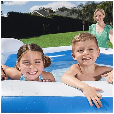 Piscina Gonfiabile Pentagono In Pvc, Da 213x206x69 Cm Multicolore - Foto 2