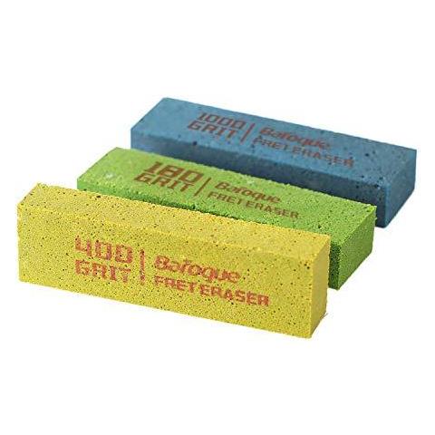 Fret Erasers180 400 1000 Grit Abrasivi Blocchi Di Gomma Fret Lucidatura Gomma Set Di 3 - Foto 1