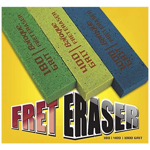 Fret Erasers180 400 1000 Grit Abrasivi Blocchi Di Gomma Fret Lucidatura Gomma Set Di 3 - Foto 4