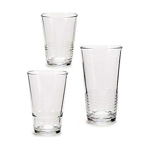 Set Di 18 Bicchieri Lisci - Linea Vivalto - 6 Bicchieri Da 51 Cl - 6 Bicchieri Da 34 Cl - 6 Bicchieri Da 23 Cl - Lavabili In Lavastoviglie - Foto 2