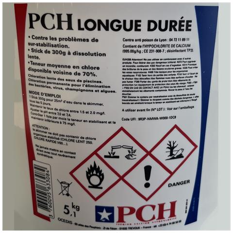 Stick Di Cloro Lento 300 G 5,1 Kg - Hypochlorite Calcium Longue Duree - Foto 5