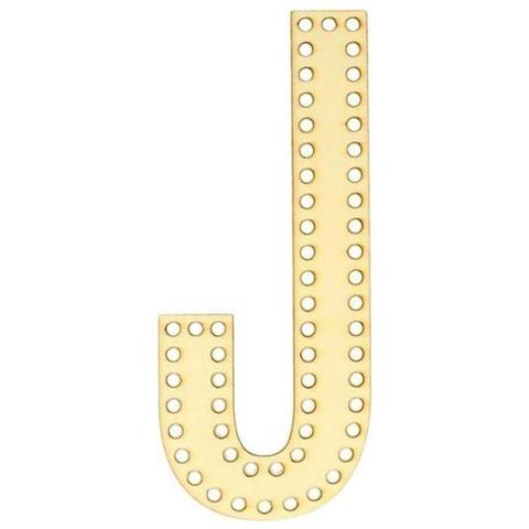 Lettera In Legno Da Decorare - J - Foto 1