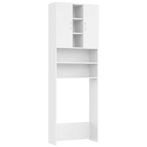Mobile per Lavatrice Bianco 64x25,5x190 cm - Foto 1