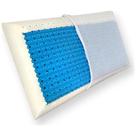 Cuscino In Memory Con Microforatura Traspirante Con Inserto Polar Gel, Fresco Con Fodera In Cotone Jersey, Modello Saponetta - Foto 1