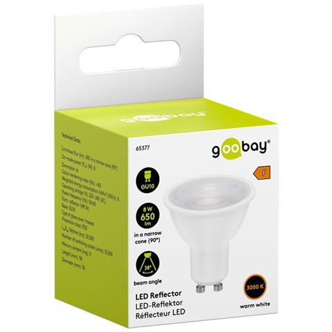 Faretto Gu10 Bianco Caldo 8w, Classe F - Foto 2