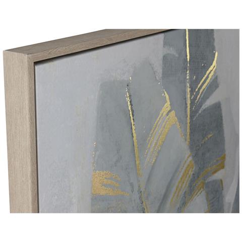 Quadro Palme Dorato Tropicale 90 X 4 X 120 Cm (2 Unità) - Foto 5