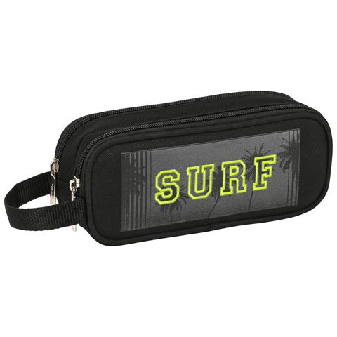 Astuccio Scuola Surf Nero (21 X 8 X 6 Cm) - Foto 1