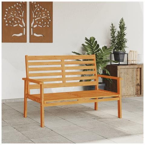 Panca Divano da Giardino 120 cm in Legno Massello di Acacia - Foto 3