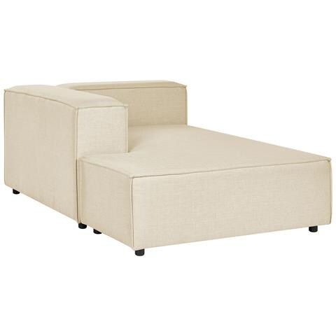 3 Posti Aprica Lino Sintetico Beige Con Ottomana Lato Destro - Foto 14