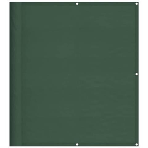 Paravento Balcone Verde Scuro 120x800 Cm 100% Poliestere Oxford - Foto 2