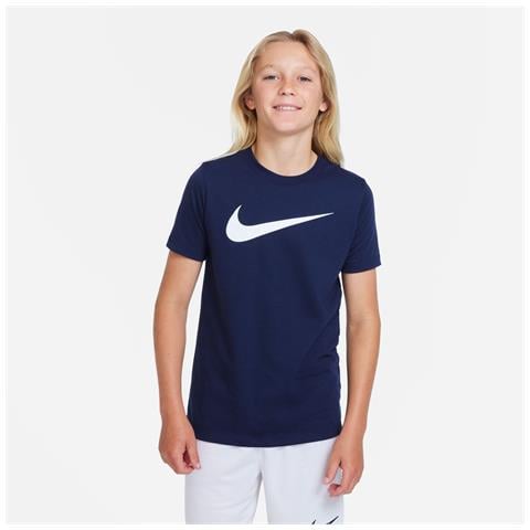T-Shirt Youth Swoosh Cw6941-451 Bambino Taglia Xl Colore Blu - Foto 1