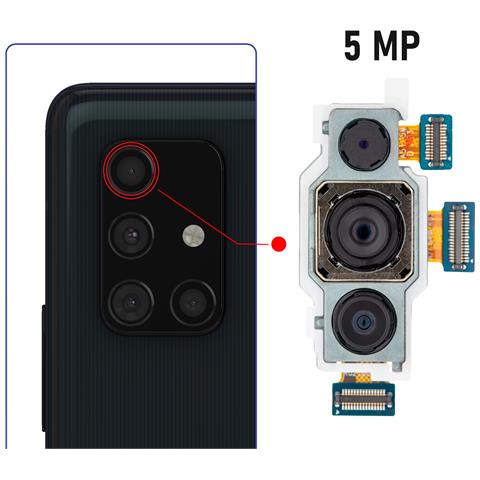 Fotocamera Posteriore Per Samsung Galaxy A71 64mp + 12mp + 5mp - Foto 4