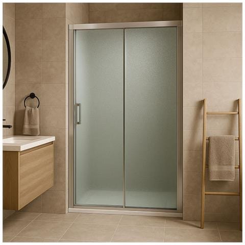 Lato Porta Box Doccia Angolare Nicchia Dafne Cristallo 6 Mm 120 Cm Stampato - Foto 2