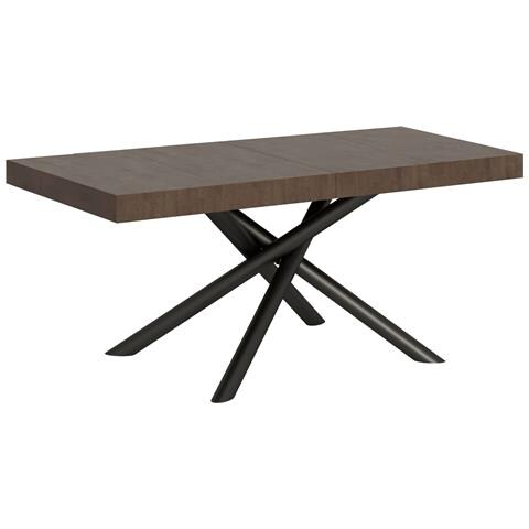 Tavolo Allungabile 90x130/234 Cm Famas Premium Noce Telaio Antracite - Foto 1