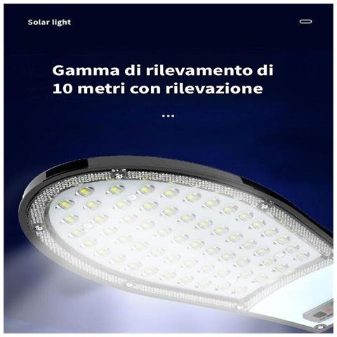 Faro Lampione 46 Led Smd Stradale Pannello Solare Fotovoltaico Sensore Ip65 23w - Foto 2