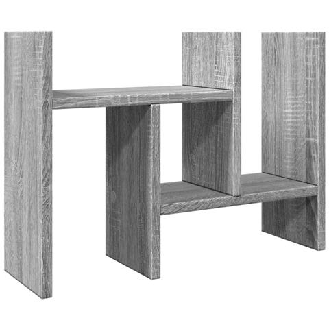 Organizer Scrivania Grigio Sonoma 34,5x15,5x35,5 Cm Multistrato - Foto 2