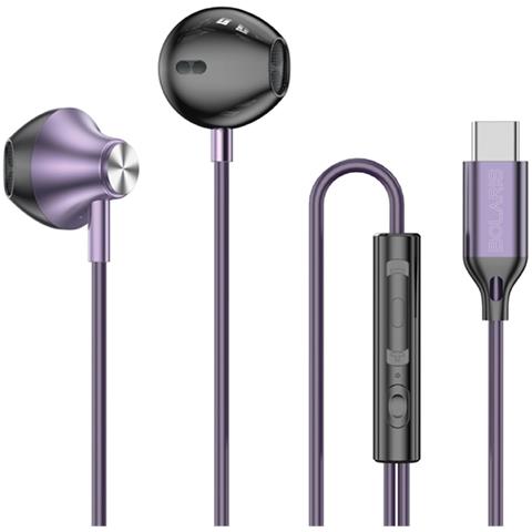Auricolari Usb-c Semi In-ear Con Telecomando Modello Jupiter, Viola - Foto 1