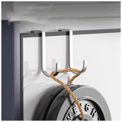 Ganci Sopraporta Per Mobili Da Cucina, Confezione Da 2 Ganci Doppi  S - Foto 2