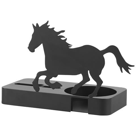 Supporto In Metallo Per Amazon Echo Dot (gen 2) E Cellulari 19x10x14 Cm. Colore Nero - Foto 2