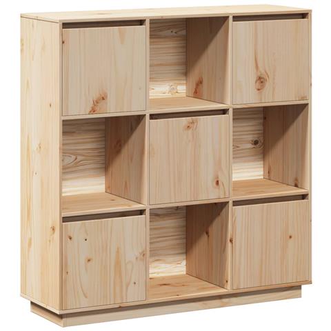 Credenza 110,5x35x117 Cm In Legno Massello Di Pino - Foto 1