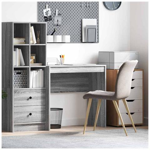 Scrivania Grigia sonoma Legno ingegnerizzato 80 x 40 x 76 cm - Foto 2