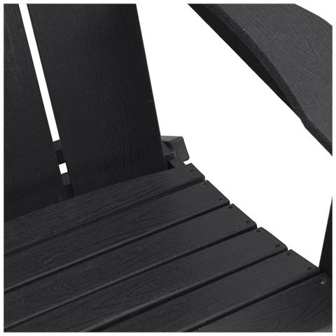 Sedie Adirondack Pieghevoli  2 pz Nero 74.5x80.5x90 cm HDPE, Sedia Adirondack Pieghevole Nera  74.5x80.5x90 cm HDPE - Foto 9