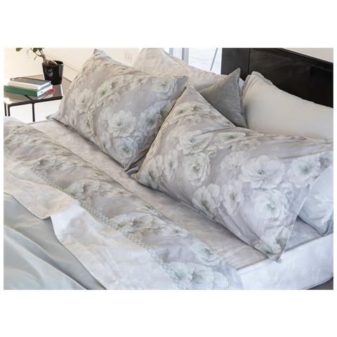 Completo Lenzuola Letto In Flanella 100% Puro Cotone Modello Bormio Dis. 2505 1 Piazza Singolo Grigio 2505 - Foto 1