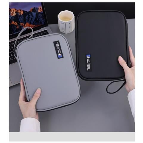 Custodia Portatile Per Archiviazione Digitale - Organizzatore Universale Per Accessori Compatibile Con Cavi, Unità Usb, Caricabatterie E Documenti Grey - Foto 5