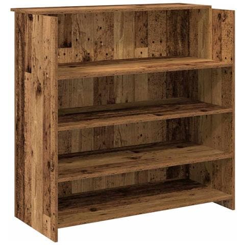 Banco Reception Legno Antico 100x50x103,5 cm Legno Multistrato - Foto 1