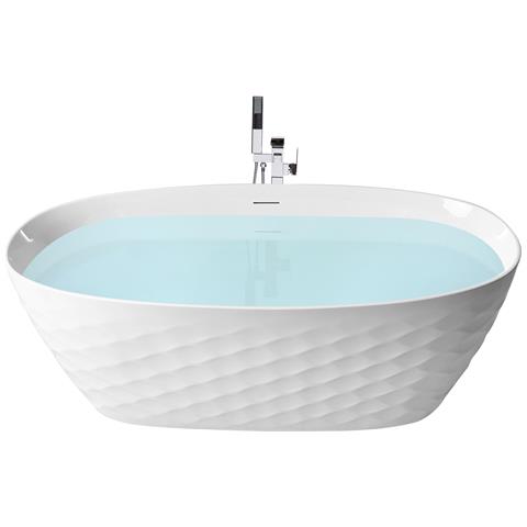 Vasca Da Bagno Freestanding Chubut 170 X 80 Cm Bianco - Foto 2