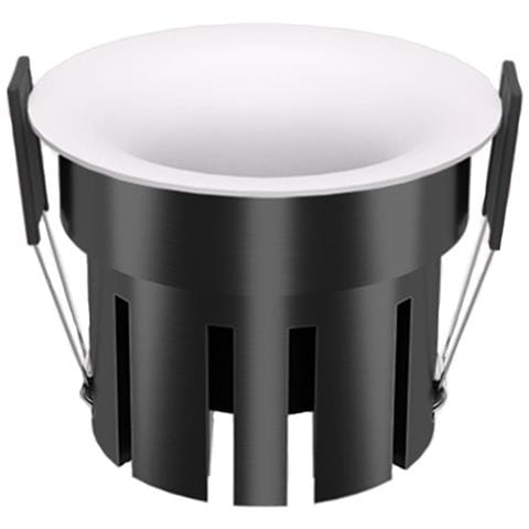 Set Di 2 Faretti Led Da Incasso 10w, Design Curvo Senza Cornice, Foro 75mm, 4000k - Foto 7