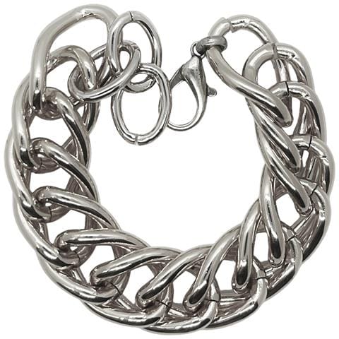 Bracciale Doppio Maglie ""ruby"" In Argento - Foto 1