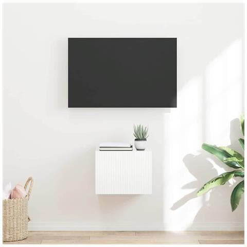 Mobile TV da parete Bianco Lucido 60 x 31 x 29.5 cm - Foto 2