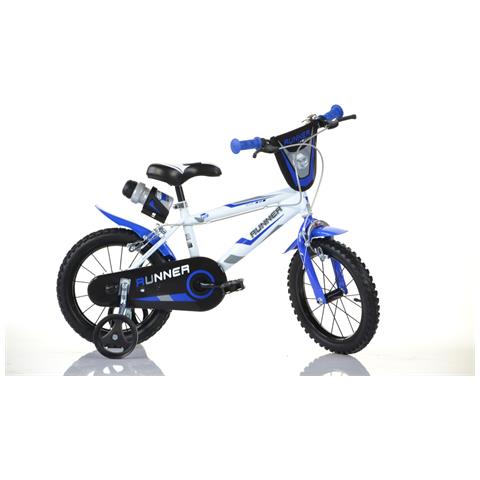 Sch Runner 14'' - Bicicletta Per Bambini (4-6 Anni), Ruote 14'', Telaio Acciaio, Con Accessori - Colore Blu - Foto 1