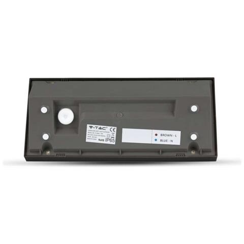 Lampada LED da Muro Angolare 12W Colore Nero 6500K IP65, colore Nero - Foto 4