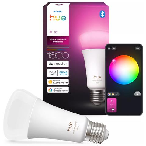 Philips Hue White and Color ambiance A67 - lampadina connessa E27 - 1600 - Foto 3
