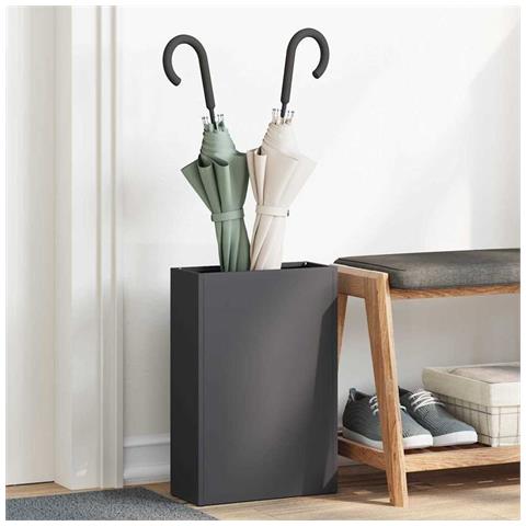 Supporto per Ombrellone Nero 28 x 12 x 41 cm Acciaio - Foto 2