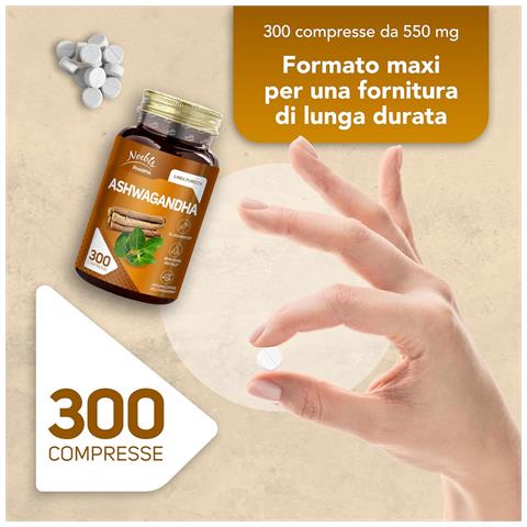 Ashwagandha 300 Compresse - Estratto di Radice - Tono, Energia ed Equilibrio Quotidiano - Foto 5