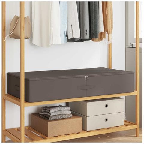 Scatola di Stoccaggio 2 pcs Grigio 100 x 50 x 18 cm - Foto 2
