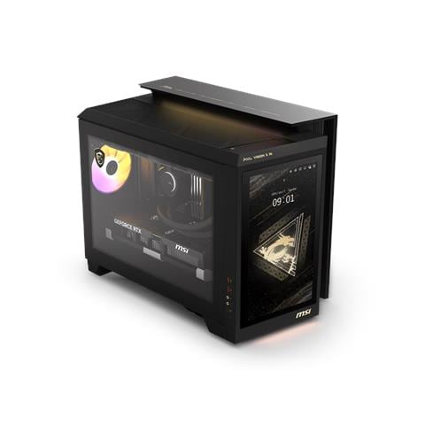 MEG Vision X AI 2NVR7-236AT Intel Core Ultra 7 265K 64 GB DDR5-SDRAM 2 TB SSD NVIDIA GeForce RTX 5070 Ti Windows 11 Home Desktop PC Nero - Foto 1