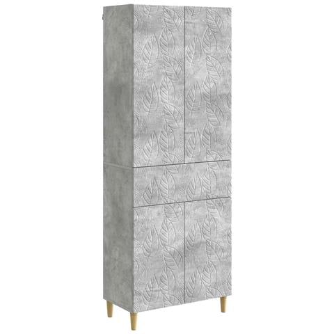 Set di armadi 2 pcs Grigio Cemento Legno ingegnerizzato - Foto 1
