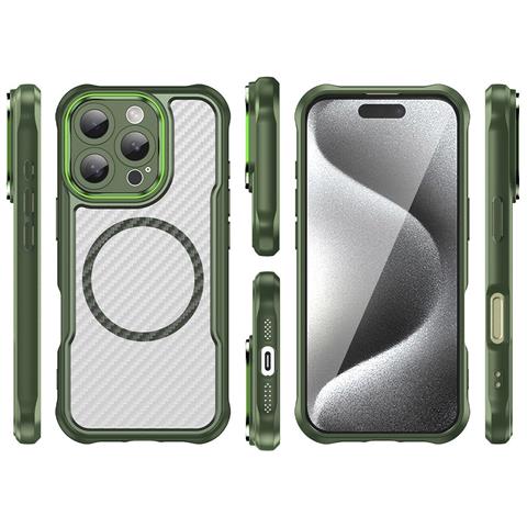 Custodia In Silicone Per Iphone 16 Pro - Verde - Foto 3