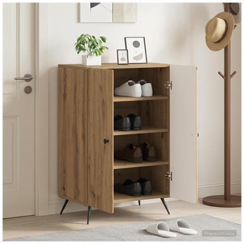 Mobile per scarpe BREDA 59,5 x 39,5 x 90 cm Rovere Artigianale - Foto 2