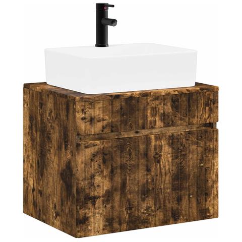 Set di mobili per il bagno Rovere Fumo Legno ingegnerizzato - Foto 1