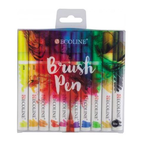 Set Di 10 Pennarelli Ecoline Liquid Watercolor Brush Pen - Foto 1