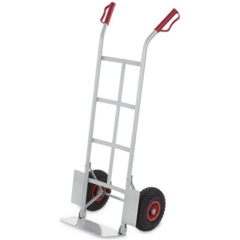 Carrello portapacchi kg 200 pieghevole pneomatiche 255 acciaio - Foto 2