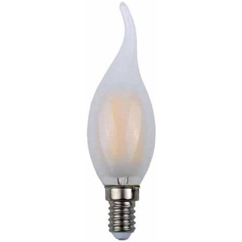 Lampadine Led E14 4w Filamento Smd Candela Fiamma Frost Luce Naturale 4500k Vt-1937 4478 - Foto 2