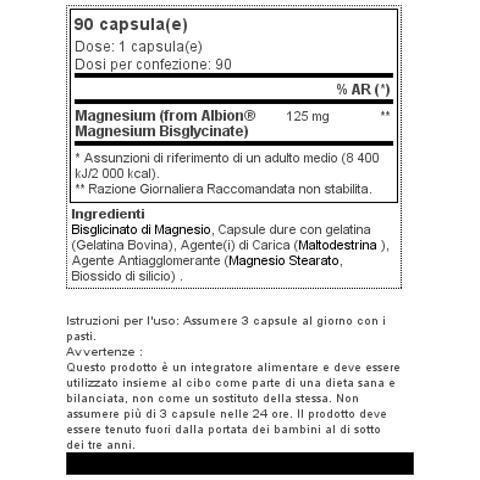 Albion Magnesium 90 Caps - - Vitalità - - Foto 2