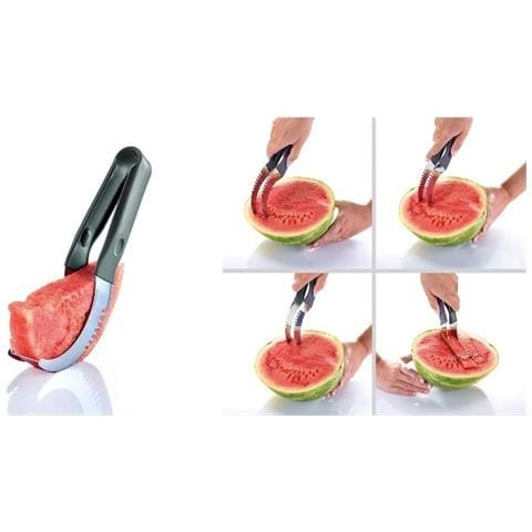 Taglia-anguria ""hook"" Silicone / acciaio Inossidabile - Foto 6